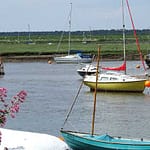 Moored boats