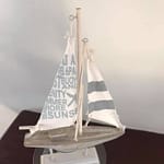 Model boat on  a stand